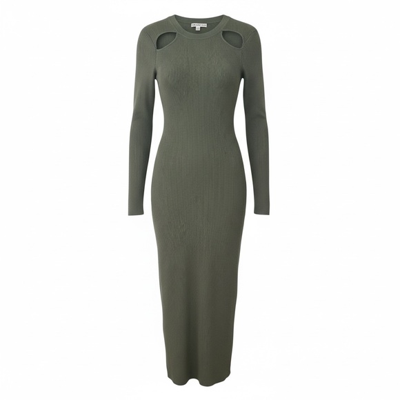 And Now This Dresses & Skirts - Bodycon Long Sleeve Dress in Sage Green